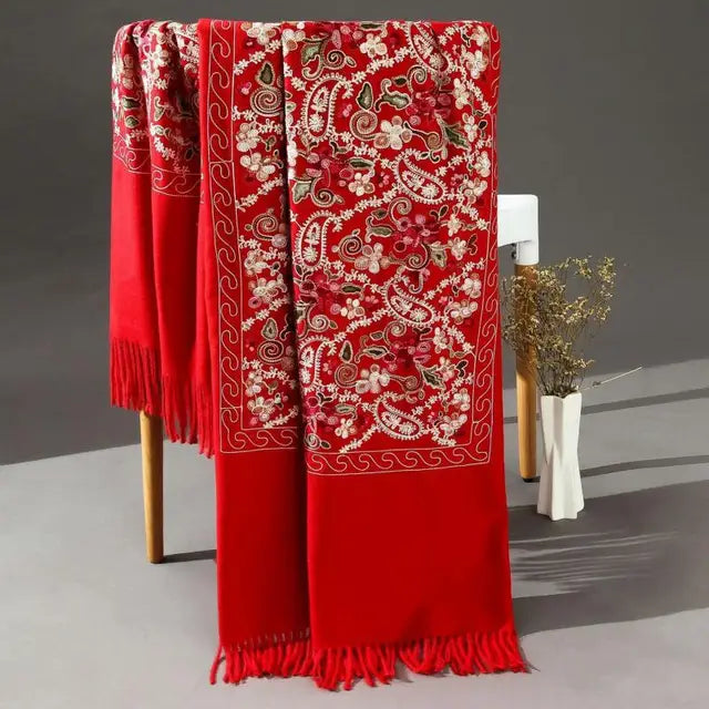 Pashmina Women Shawls Embroidery Epic.Wish.Gifts