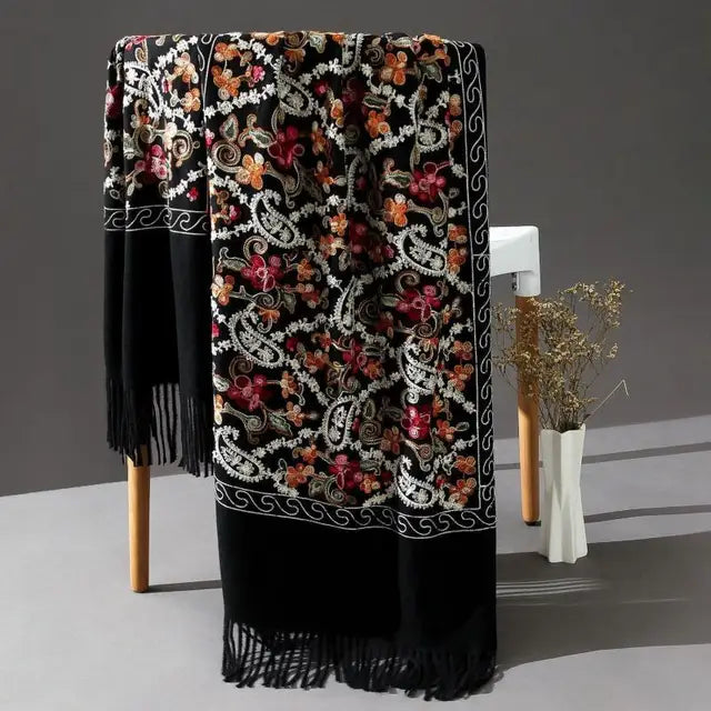 Pashmina Women Shawls Embroidery Epic.Wish.Gifts