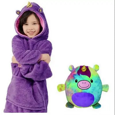 Kids Pets Blanket Hoodie Soft Plush Epic.Wish.Gifts