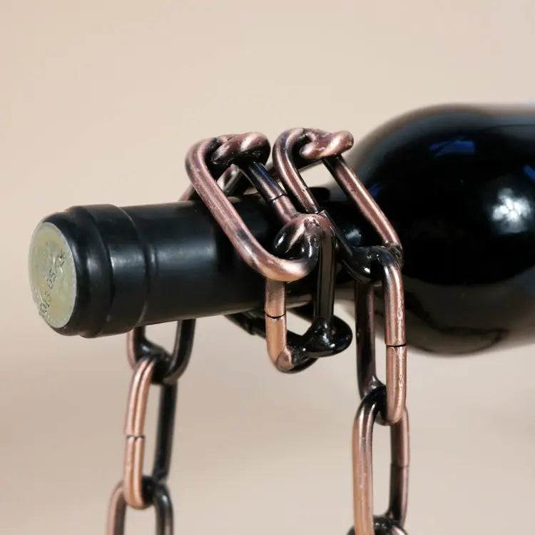 Magic Iron Chain Wine Bottle Holder - Epic.Wish.Gifts