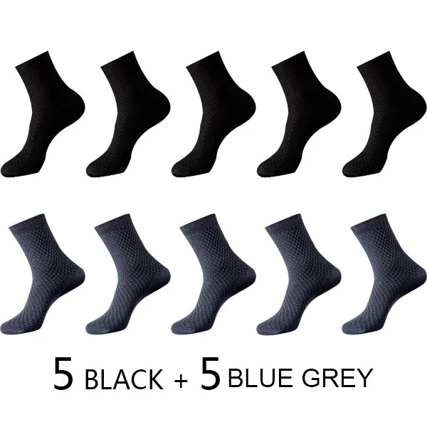 Men's Bamboo Fiber Compression Socks - Pack of 10 ZTOET Official Store