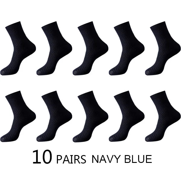 Men's Bamboo Fiber Compression Socks - Pack of 10 ZTOET Official Store