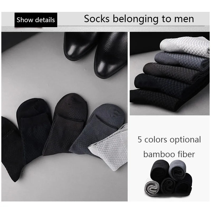 Men's Bamboo Fiber Compression Socks - Pack of 10 ZTOET Official Store