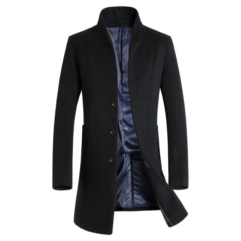 Men Business Casual Boutique Wool Parka Jacket linstone clothes Store