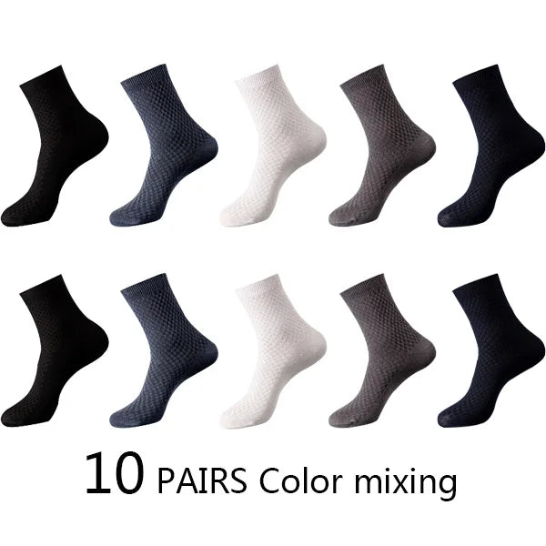 Men's Bamboo Fiber Compression Socks - Pack of 10 ZTOET Official Store