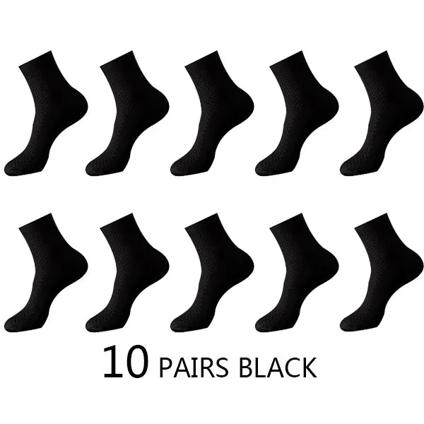 Men's Bamboo Fiber Compression Socks - Pack of 10 ZTOET Official Store