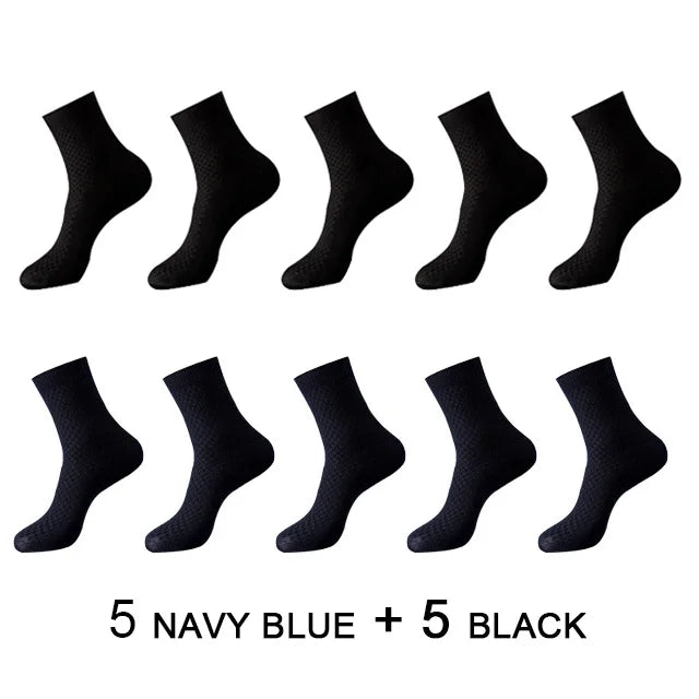 Men's Bamboo Fiber Compression Socks - Pack of 10 ZTOET Official Store