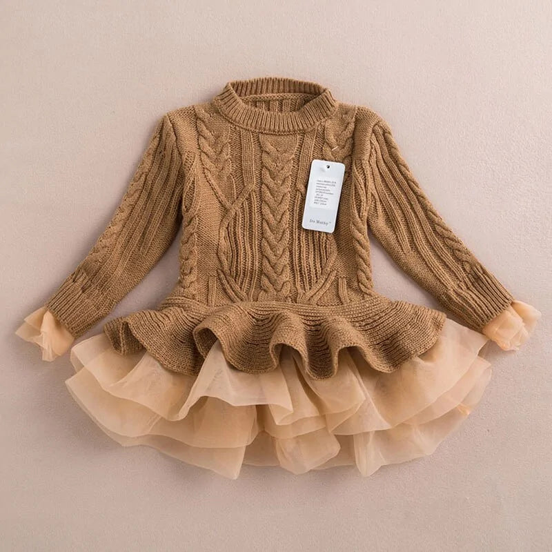 Kids Winter Knitted Chiffon Epic.Wish.Gifts