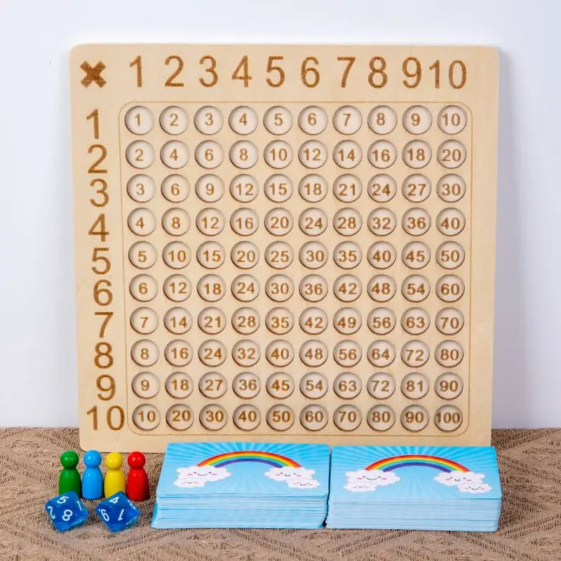 Wooden Montessori 99 Multiplication Board Educational Toy Epic.Wish.Gifts