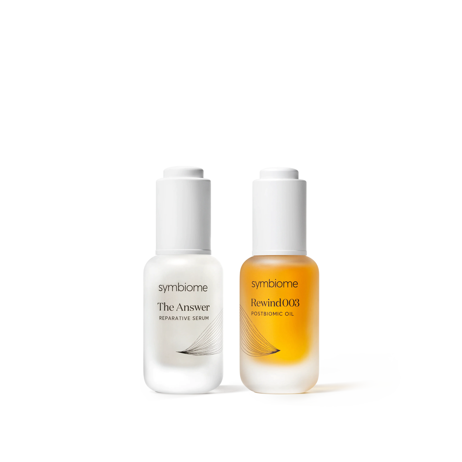 Supple Skin Set (The Answer Reparative Serum + Rewind003 Age-Defying Postbiomic Oil) - by Symbiome Epic.Wish.Gifts