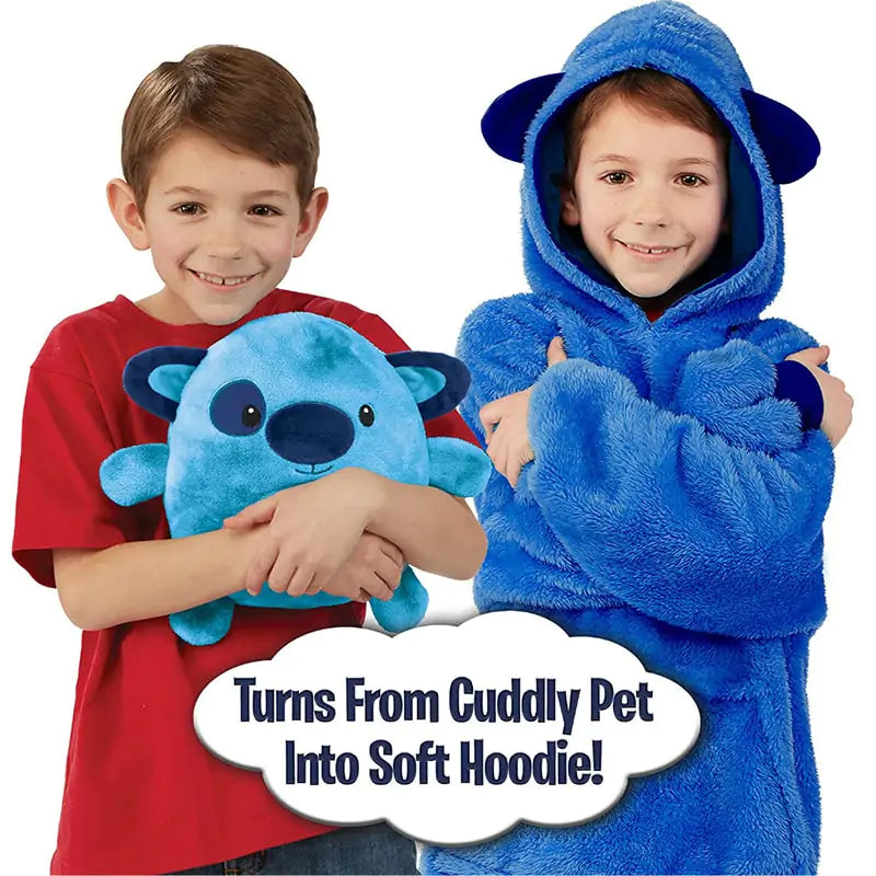 Kids Pets Blanket Hoodie Soft Plush Epic.Wish.Gifts