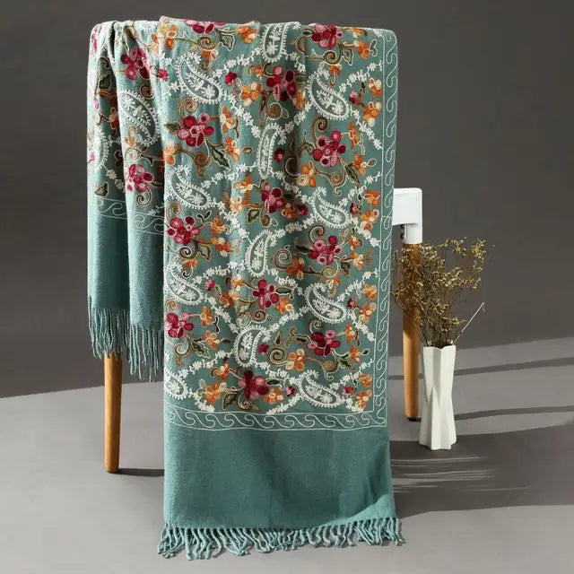 Pashmina Women Shawls Embroidery Epic.Wish.Gifts