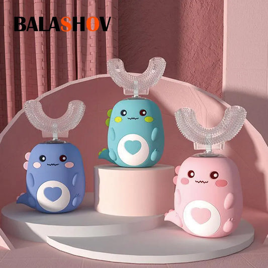 Cartoon Kids 360° Sonic U-Shaped Toothbrush BALASHOV Official Store