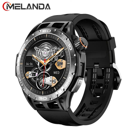 MELANDA 2024 1.43 Inch AMOLED Bluetooth Smartwatch MEVADEN Brand Store