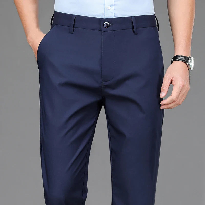 29-40 INCH Tiger Stretch Solid Smart Casual Trousers S-W-G Menswear Manufacturer Official Store