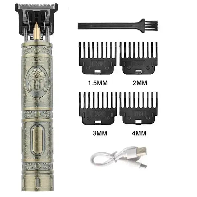 2024 New Vintage T9 Hair Cutting Machine Men's Electric Shaver Rechargeable Hair Trimmer Beard Clipper Barber Hair Cut Hot Sale Shop1103305834 Store