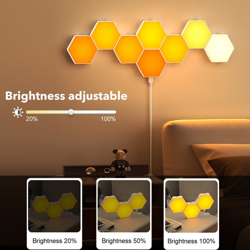 Smart DIY Wall Lamps RGB Bedside Lamp with APP/Remote Control France Super Factory Store