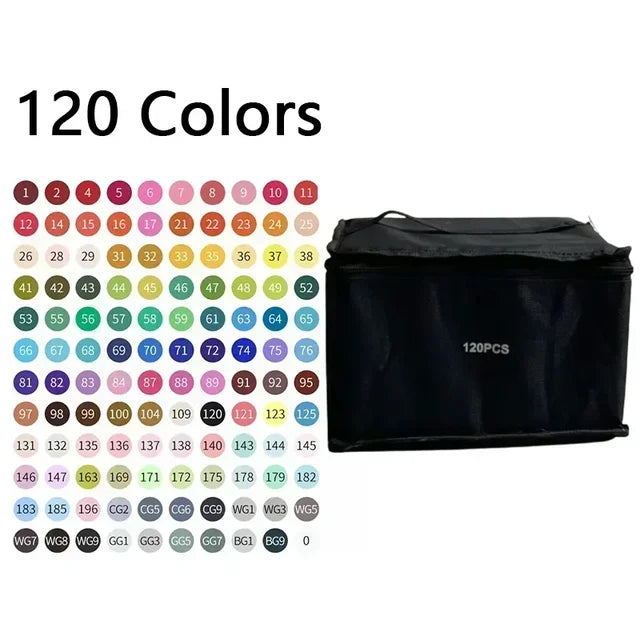 168 Color Marker Pen Set Epic.Wish.Gifts