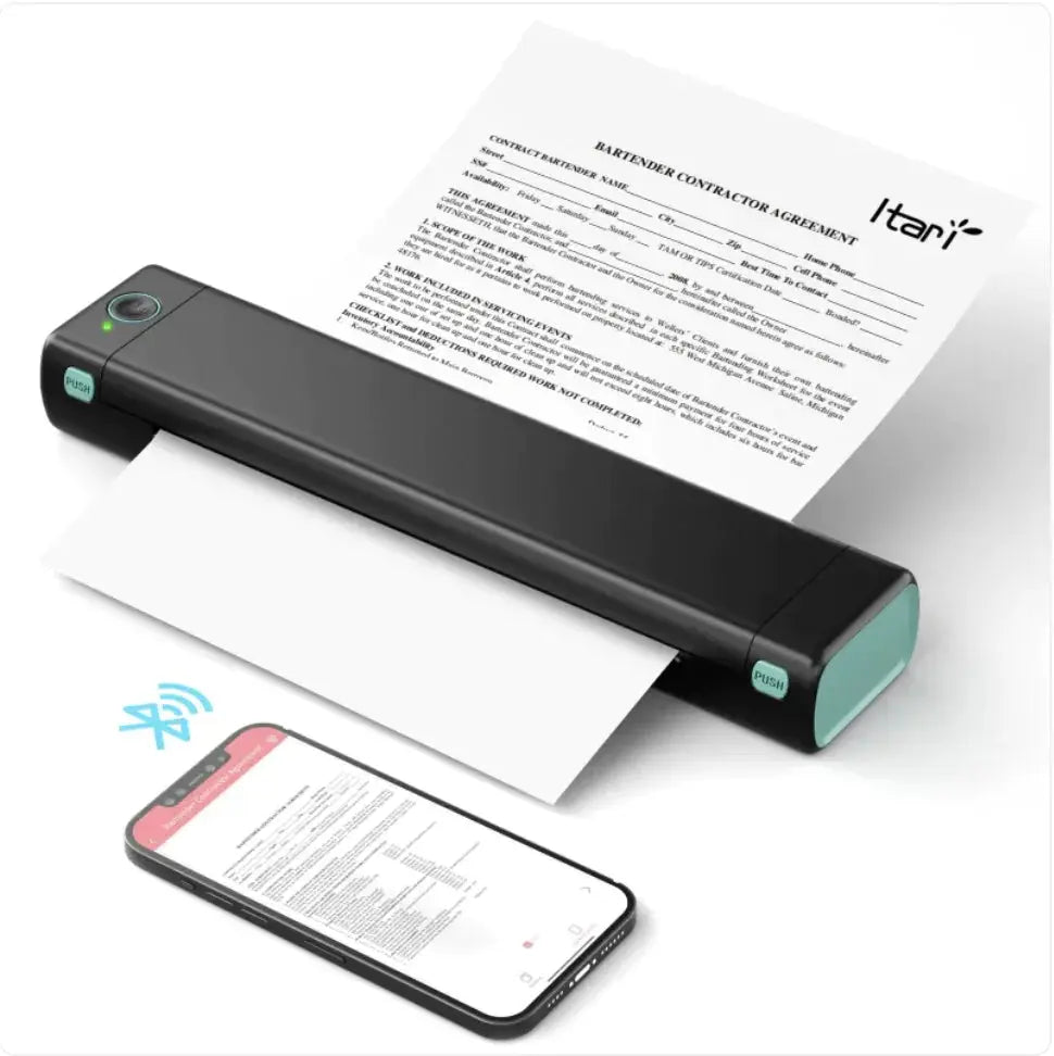 A4 Portable Wireless Bluetooth Thermal Printer for Travel & Mobile - Epic.Wish.Gifts