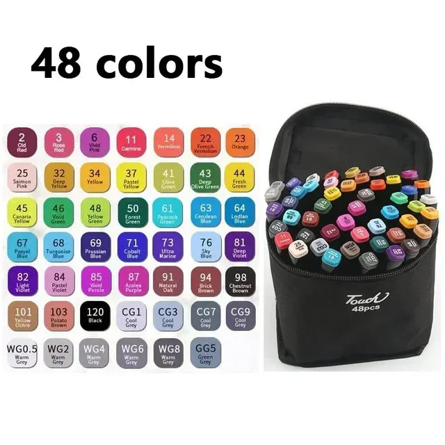 168 Color Marker Pen Set Epic.Wish.Gifts