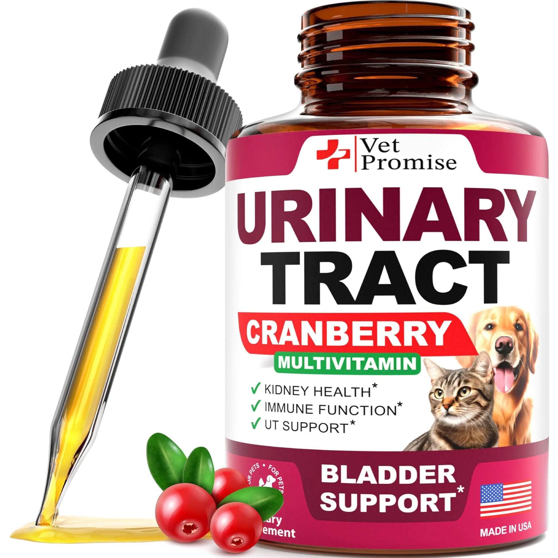 Natural Cranberry UTI Support for Cats Dogs Premium Kidney Bladder Health Epic.Wish.Gifts