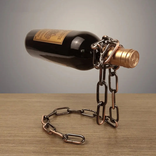 Magic Iron Chain Wine Bottle Holder - Epic.Wish.Gifts