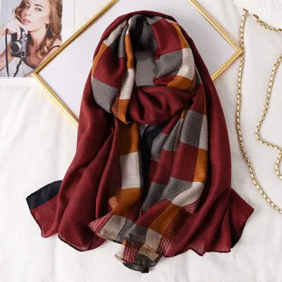 Plaid Scarf for Women Epic.Wish.Gifts