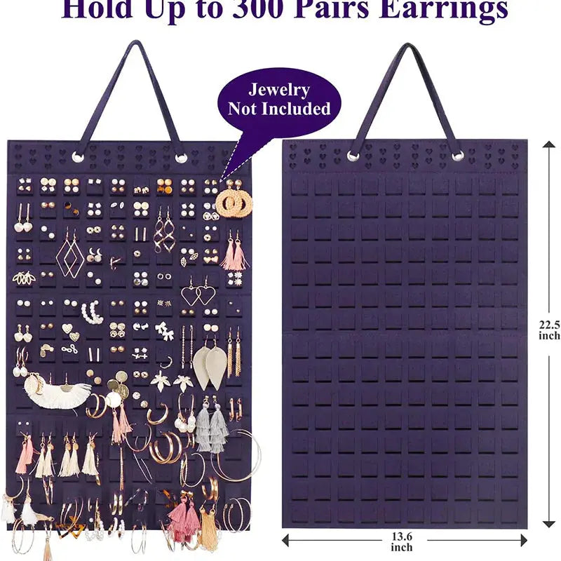 Chic Jewelry Organizer: Stylish Wall-Mounted Storage for Necklaces, Rings, Earrings, and Bracelets - Epic.Wish.Gifts