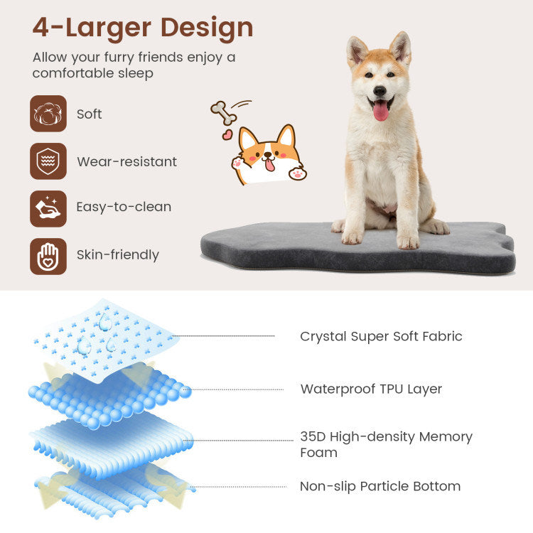 Orthopedic Dog Bed with Memory Foam Support for Large Dogs Doba