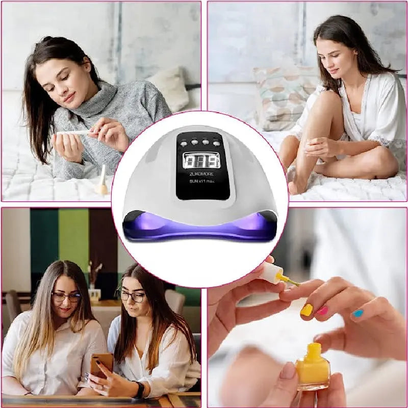 SUN X11 MAX UV LED Nail Lamp for Manicure 280W Gel Polish Drying Machine with Large LCD Touch Professional Smart Nail Dryer - Epic.Wish.Gifts