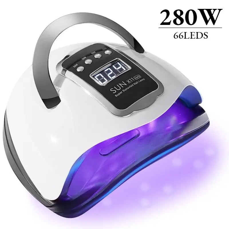 SUN X11 MAX UV LED Nail Lamp for Manicure 280W Gel Polish Drying Machine with Large LCD Touch Professional Smart Nail Dryer - Epic.Wish.Gifts