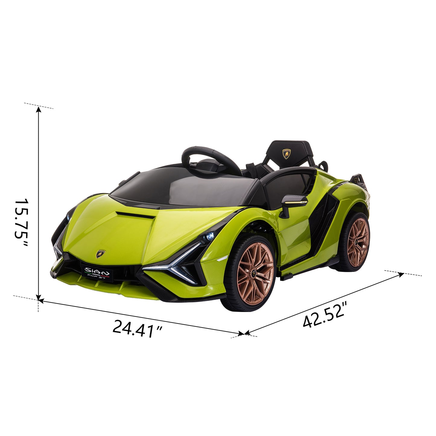 12V Electric Powered Kids Ride on Car Toy - green Doba