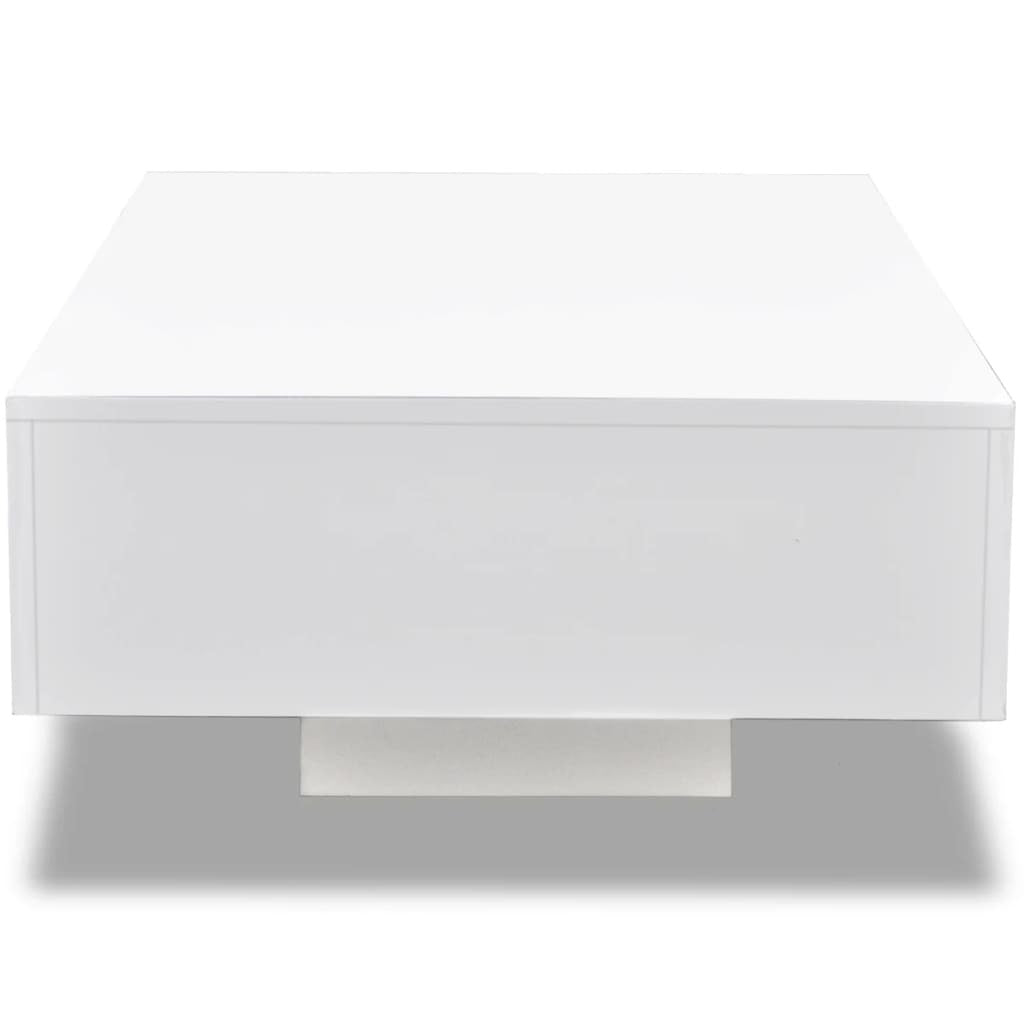 Coffee Table High Gloss White Doba