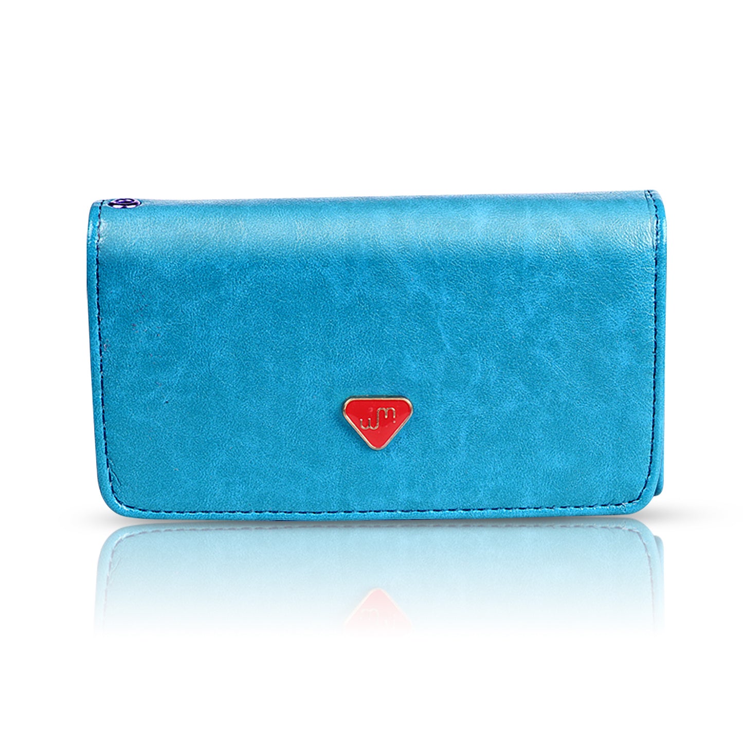 Women Wristlet Wallet PU Leather Lady Purse Credit Card Holder 4 Card Slots 3 Money Pouches 1 Coin Pocket Doba