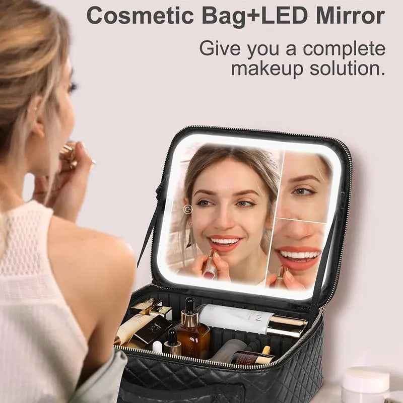 Make-up Accessories Travel Makeup Bag With Light Up Mirror - Epic.Wish.Gifts