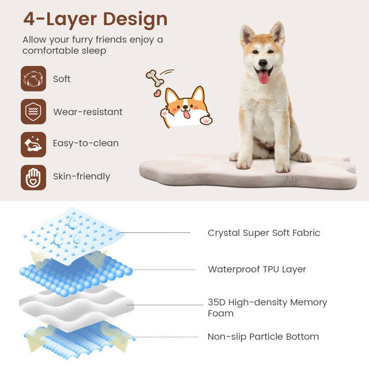 Orthopedic Dog Bed with Memory Foam Support for Large Dogs Doba