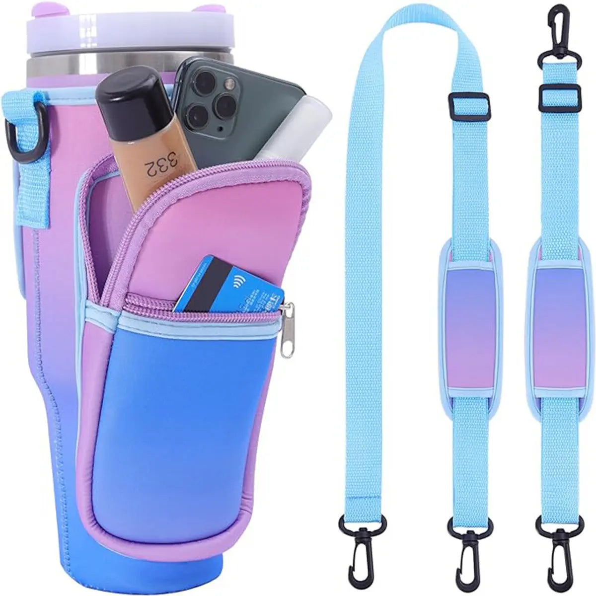 Water Bottle Carrier Bag Fit For 40oz Tumbler With Handle - Epic.Wish.Gifts