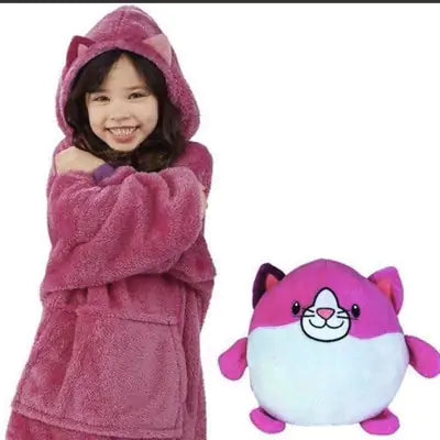 Kids Pets Blanket Hoodie Soft Plush Epic.Wish.Gifts