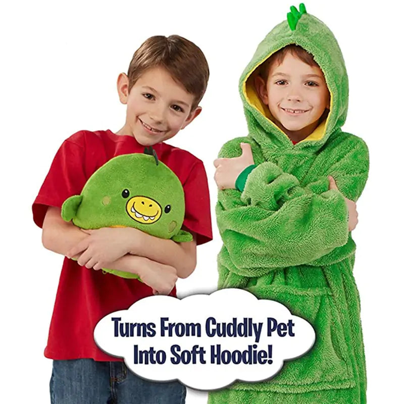 Kids Pets Blanket Hoodie Soft Plush Epic.Wish.Gifts