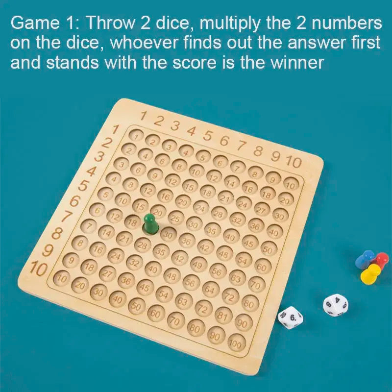 Wooden Montessori 99 Multiplication Board Educational Toy Epic.Wish.Gifts