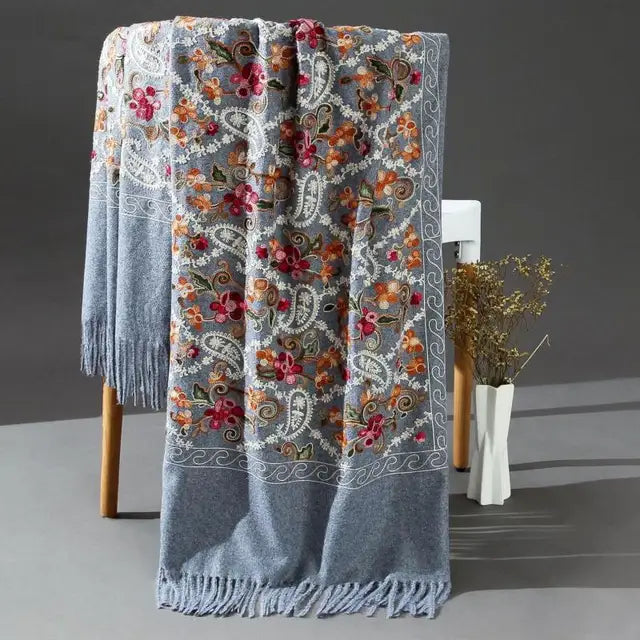 Pashmina Women Shawls Embroidery Epic.Wish.Gifts