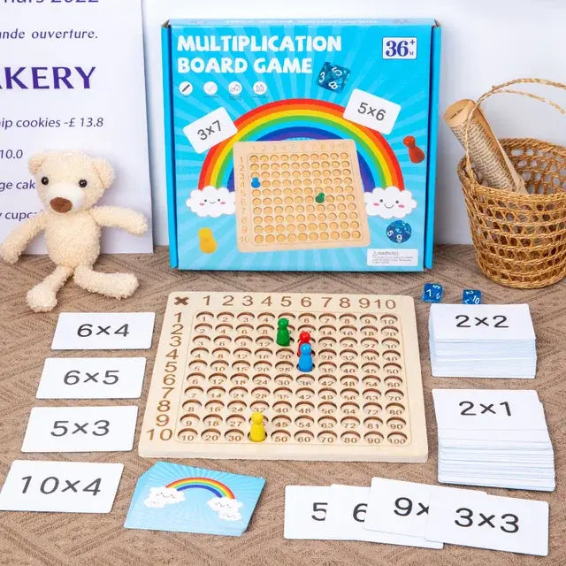 Wooden Montessori 99 Multiplication Board Educational Toy Epic.Wish.Gifts