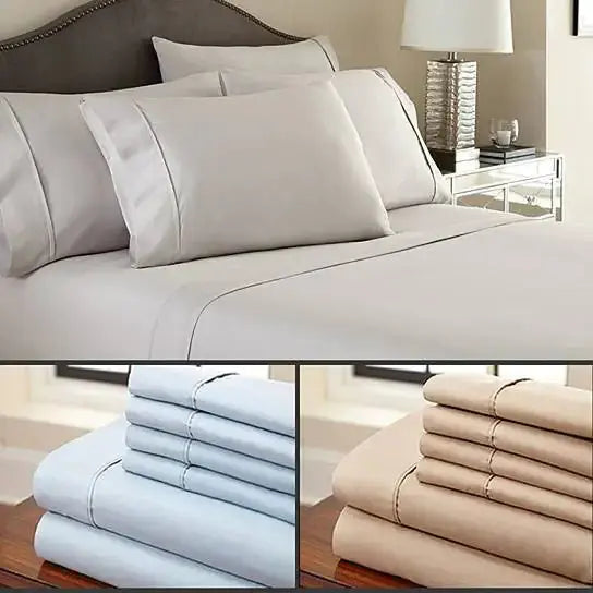 6-Piece Luxury Soft Bamboo Bed Sheet Set in 12 Colors - Epic.Wish.Gifts