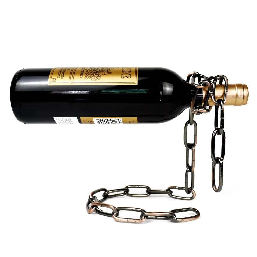 Magic Iron Chain Wine Bottle Holder - Epic.Wish.Gifts